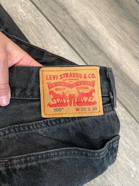 Levi's 505™ Men's Black Straight Jeans